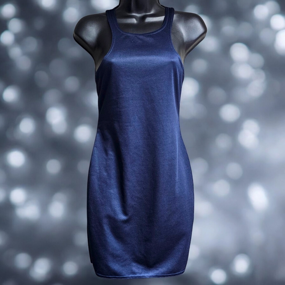 UK Boohoo Mini Dress US Sz 6 Navy